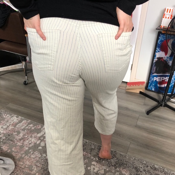 striped flare jeans - Picture 2 of 2